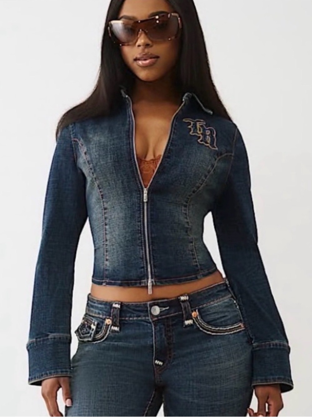 True Religion Double Zip Jacket